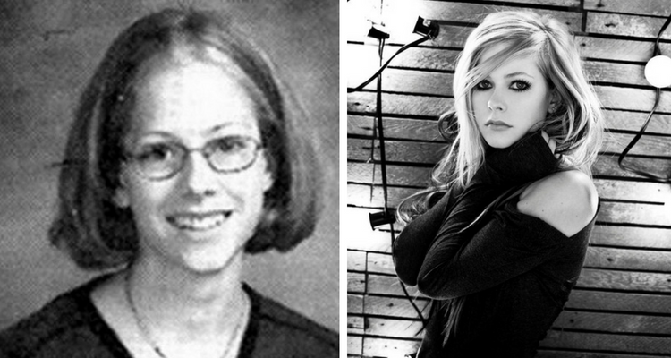 avril lavigne antes y despues